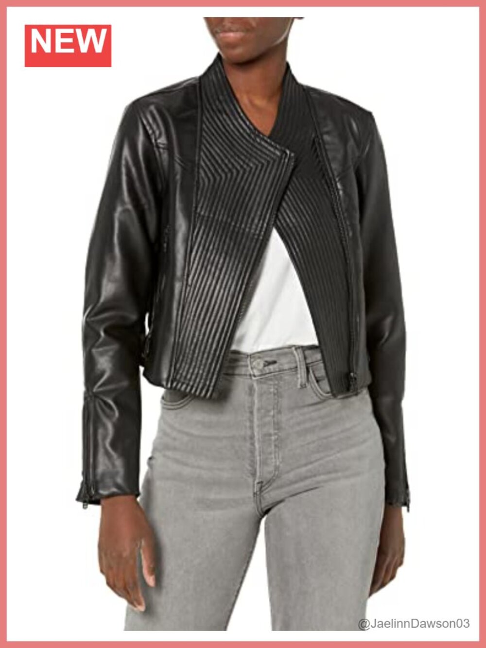 Quilted Moto Jacket Long Sleeve Zip Closure Band Collar Fall